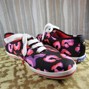 Kate Spade Keds Pink and Purple Leopard Print